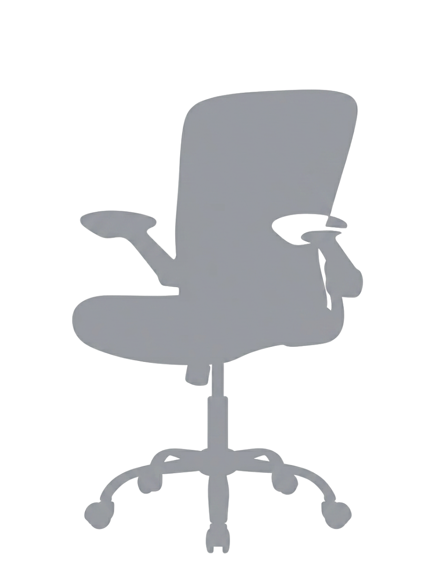 Silhouette of a basic office chair
