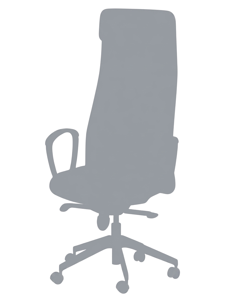 Silhouette of another ergonomic chair