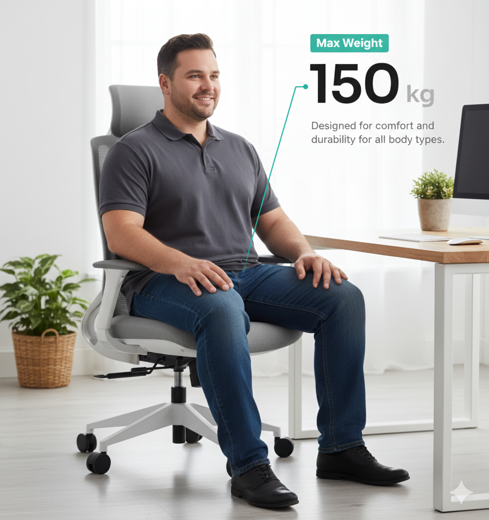 Test OmniSit Pro na 150 kg