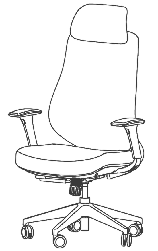 OmniSit Pro drawing with dimensions